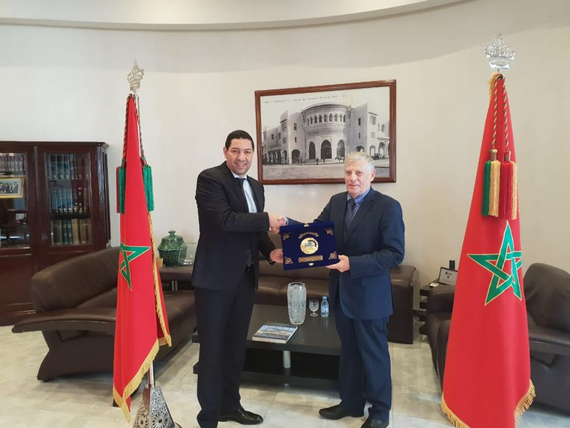 Rencontre Président CCI Wallonie et CCIS Casablanca Settat.